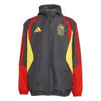 adidas België All Weather Jas 2026-2028 Zwart Geel Rood