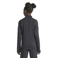 adidas Manchester United Haut d'Entraînement 1/4-Zip 2025-2026 Enfants Noir Bleu Jaune