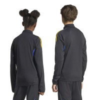 adidas Manchester United Haut d'Entraînement 1/4-Zip 2025-2026 Enfants Noir Bleu Jaune