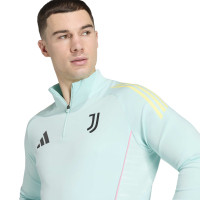adidas Juventus Trainingspak 1/4-Zip 2025-2026 Lichtblauw Zwart