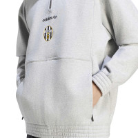 adidas Juventus EQT Trainingspak 1/4-Zip Grijs Zwart Wit