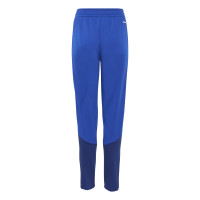 Pantalon d'entraînement européen adidas Manchester United 2026-2027 pour enfants, bleu foncé et blanc