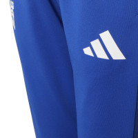 Pantalon d'entraînement européen adidas Manchester United 2026-2027 pour enfants, bleu foncé et blanc