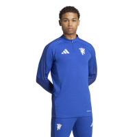 adidas Manchester United Europees Trainingspak 1/4-Zip 2026-2027 Donkerblauw Wit
