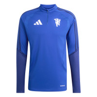 adidas Manchester United Europees Trainingspak 1/4-Zip 2026-2027 Donkerblauw Wit