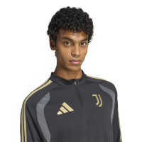 adidas Juventus Europees Trainingstrui 1/4-Zip 2026-2027 Zwart Grijs Goud