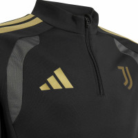 adidas Juventus Europees Trainingstrui 1/4-Zip 2026-2027 Kids Zwart Grijs Goud