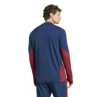 adidas Arsenal Europees Trainingspak 1/4-Zip 2026-2027 Donkerblauw Rood Lichtgeel