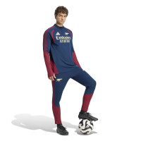 Maillot d'entraînement européen adidas Arsenal 1/4-Zip 2026-2027 bleu foncé rouge jaune clair