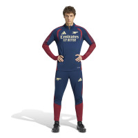 Maillot d'entraînement européen adidas Arsenal 1/4-Zip 2026-2027 bleu foncé rouge jaune clair