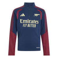 adidas Arsenal Europees Trainingspak 1/4-Zip 2026-2027 Kids Donkerblauw Rood Lichtgeel