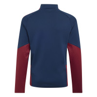 adidas Arsenal Europees Trainingspak 1/4-Zip 2026-2027 Kids Donkerblauw Rood Lichtgeel