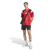 Pantalon d'entraînement adidas Manchester United EQT noir et blanc