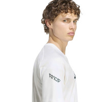 Maillot d'entraînement d'avant-match adidas Real Madrid 2026-2027 blanc noir