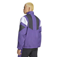 Veste d'entraînement adidas Real Madrid EQT violet noir blanc