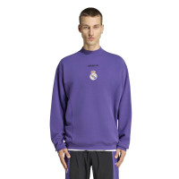 Survêtement adidas Real Madrid EQT Crew violet noir blanc