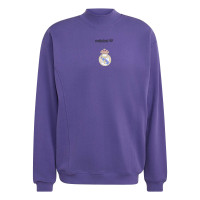 Survêtement adidas Real Madrid EQT Crew violet noir blanc