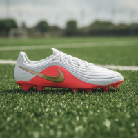 Nike Tiempo Maestro Academy Gras / Kunstgras Voetbalschoenen (MG) Wit Felrood Goud