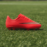 Nike Mercurial Vapor 17 Club Gras / Kunstgras Voetbalschoenen (MG) Kids Felrood Zwart Goud