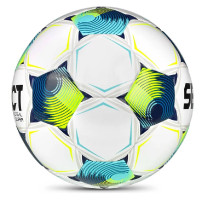 Select Futsal Super V26 Ballon de Foot Futsal Taille 4 Blanc Bleu Jaune Vif