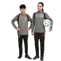 Survêtement PUMA Manchester City 1/4-Zip 2026-2027 pour enfants gris foncé noir doré jaune