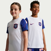 Nike Chelsea Strike Trainingsshirt 2026-2027 Kids Wit Blauw