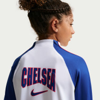 Nike Chelsea Strike Trainingspak 1/4-Zip 2026-2027 Kids Wit Blauw