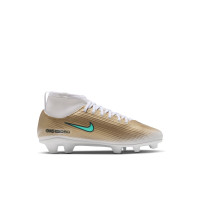 Nike Mercurial Superfly 11 Mbappé Club Gras / Kunstgras Voetbalschoenen (MG) Peuters/Kleuters Goud Groen Wit