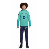 Nike FC Barcelona Strike Trainingspak 1/4-Zip 2026-2027 Kids Licht Turquoise Donkerblauw