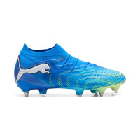 PUMA Future 9 Ultimate Crampons Vissés Chaussures de Foot (SG) Bleu Bleu Lumineux Lime
