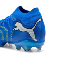 PUMA Future 9 Pro Gras / Kunstgras Voetbalschoenen (MG) Blauw Luminous Blue Lime