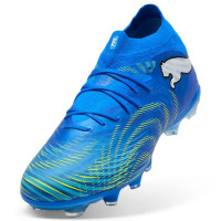 PUMA Future 9 Pro Gras / Kunstgras Voetbalschoenen (MG) Blauw Luminous Blue Lime