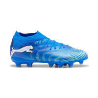 PUMA Future 9 Pro Gras / Kunstgras Voetbalschoenen (MG) Kids Blauw Luminous Blue Lime