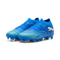PUMA Future 9 Pro Gras / Kunstgras Voetbalschoenen (MG) Kids Blauw Luminous Blue Lime