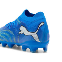 PUMA Future 9 Pro Gras / Kunstgras Voetbalschoenen (MG) Kids Blauw Luminous Blue Lime
