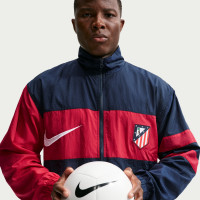Veste d'entraînement tissée Nike Atletico Madrid Repel 1996 bleu foncé rouge blanc