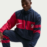 Veste d'entraînement tissée Nike Atletico Madrid Repel 1996 bleu foncé rouge blanc