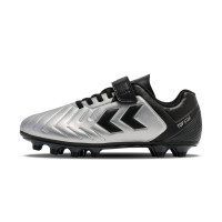 hummel TOP STAR VC 2.0 Gras Voetbalschoenen (FG) Kids Zilver Zwart