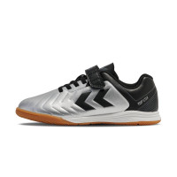 hummel TOP STAR VC 2.0 Zaalvoetbalschoenen (IN) Kids Zilver Zwart