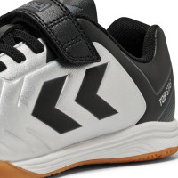 hummel TOP STAR VC 2.0 Zaalvoetbalschoenen (IN) Kids Zilver Zwart