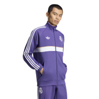 Veste d'entraînement adidas Real Madrid Originals mauve, blanc, orange