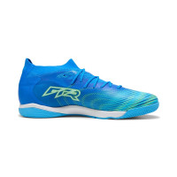 PUMA Future 9 Match Chaussures de Foot en Salle (IN) Bleu Bleu Lumineux Lime