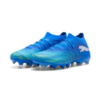 PUMA Future 9 Match Gras / Kunstgras Voetbalschoenen (MG) Blauw Luminous Blue Lime
