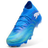 PUMA Future 9 Match Gras / Kunstgras Voetbalschoenen (MG) Blauw Luminous Blue Lime