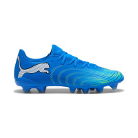 PUMA Future 9 Play Gras / Kunstgras Voetbalschoenen (MG) Blauw Luminous Blue Lime