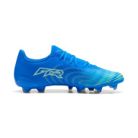 PUMA Future 9 Play Gras / Kunstgras Voetbalschoenen (MG) Blauw Luminous Blue Lime