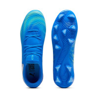 PUMA Future 9 Play Gras / Kunstgras Voetbalschoenen (MG) Blauw Luminous Blue Lime