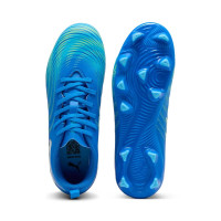 PUMA Future 9 Play Gazon Naturel / Artificiel Chaussures de Foot (MG) Enfants Bleu Bleu Lumineux Lime