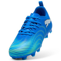 PUMA Future 9 Play Gazon Naturel / Artificiel Chaussures de Foot (MG) Enfants Bleu Bleu Lumineux Lime