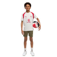 Kit d'entraînement PUMA AC Milan 2026-2027 pour Enfants, gris clair, vert foncé, rouge